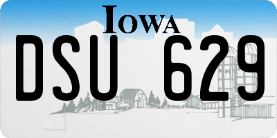 IA license plate DSU629