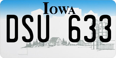 IA license plate DSU633