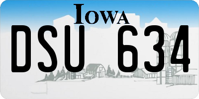 IA license plate DSU634