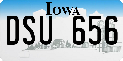 IA license plate DSU656