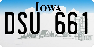 IA license plate DSU661
