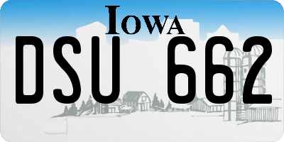 IA license plate DSU662