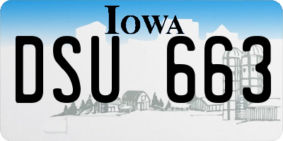 IA license plate DSU663