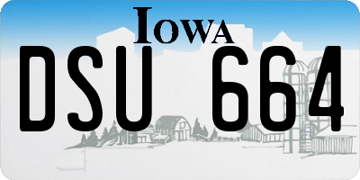 IA license plate DSU664