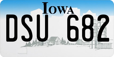 IA license plate DSU682