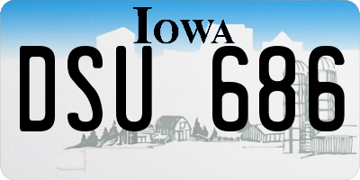 IA license plate DSU686