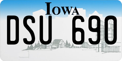 IA license plate DSU690
