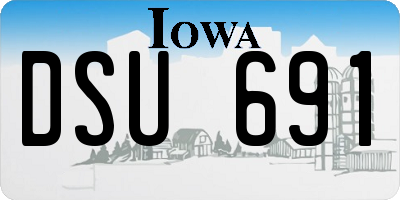 IA license plate DSU691