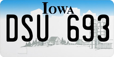 IA license plate DSU693