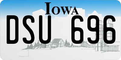IA license plate DSU696