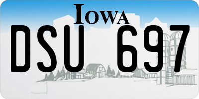 IA license plate DSU697