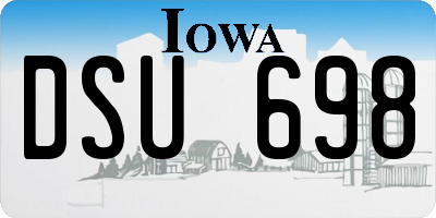 IA license plate DSU698