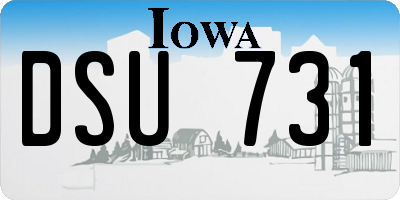 IA license plate DSU731