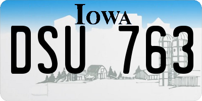 IA license plate DSU763
