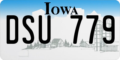 IA license plate DSU779
