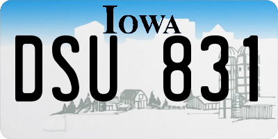 IA license plate DSU831