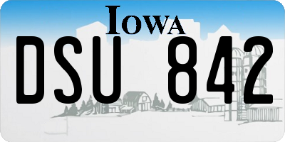 IA license plate DSU842