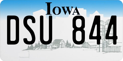 IA license plate DSU844