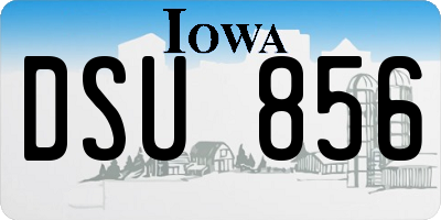 IA license plate DSU856