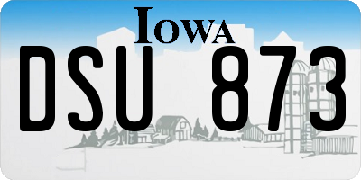 IA license plate DSU873