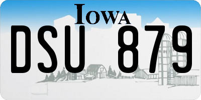 IA license plate DSU879