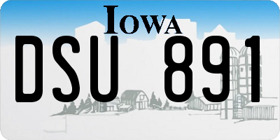 IA license plate DSU891