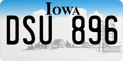 IA license plate DSU896