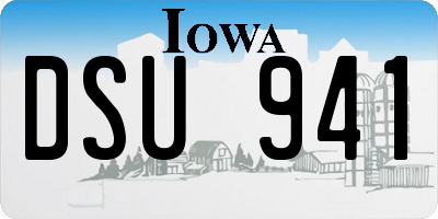 IA license plate DSU941