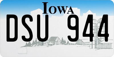 IA license plate DSU944