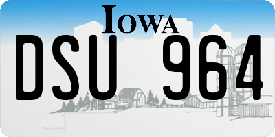 IA license plate DSU964