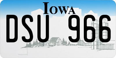 IA license plate DSU966