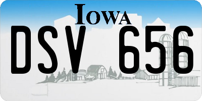 IA license plate DSV656