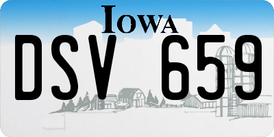 IA license plate DSV659