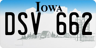 IA license plate DSV662
