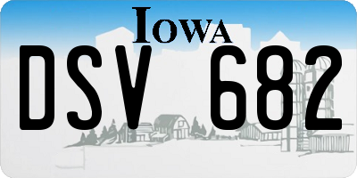 IA license plate DSV682