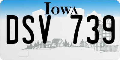 IA license plate DSV739
