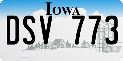 IA license plate DSV773