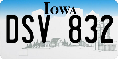IA license plate DSV832
