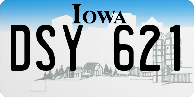 IA license plate DSY621