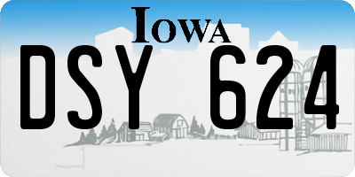 IA license plate DSY624