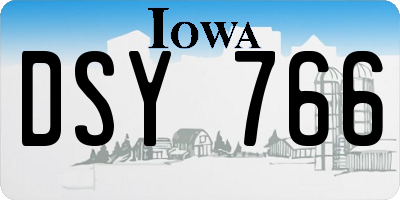 IA license plate DSY766