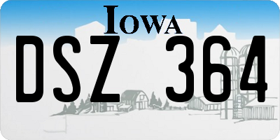 IA license plate DSZ364