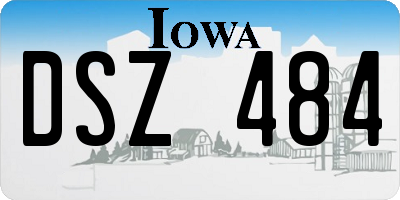 IA license plate DSZ484