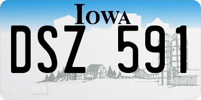 IA license plate DSZ591