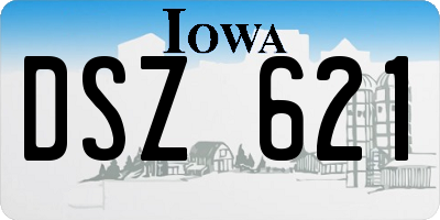 IA license plate DSZ621