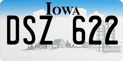 IA license plate DSZ622