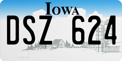 IA license plate DSZ624