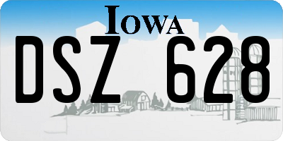 IA license plate DSZ628