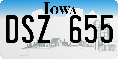 IA license plate DSZ655