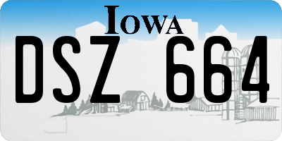 IA license plate DSZ664